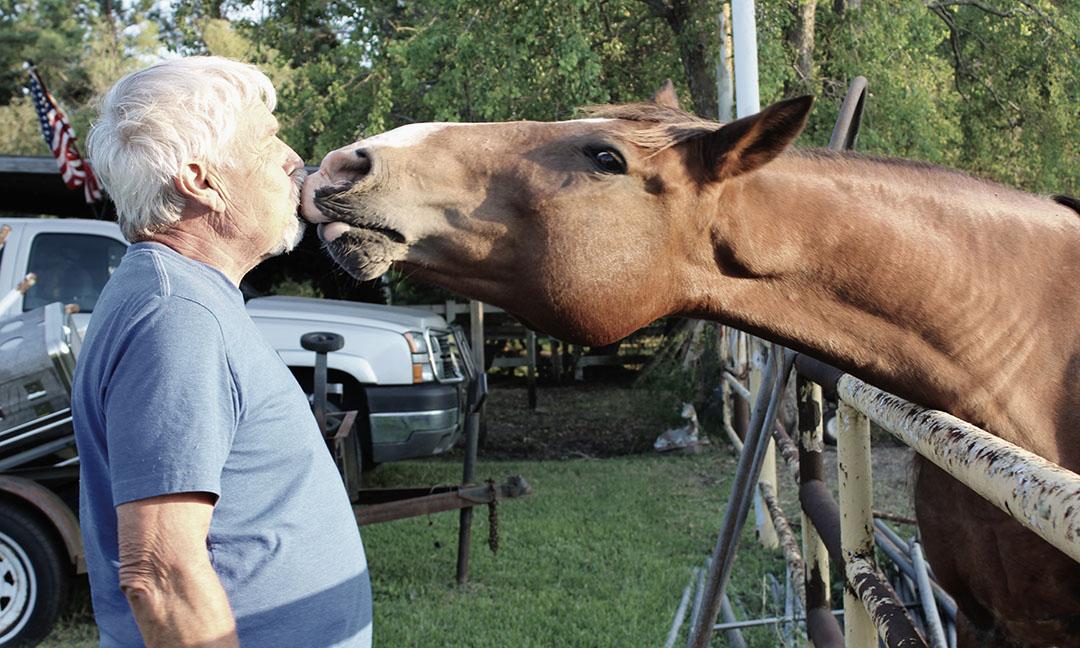 Pete and his rescuer, Jerry.