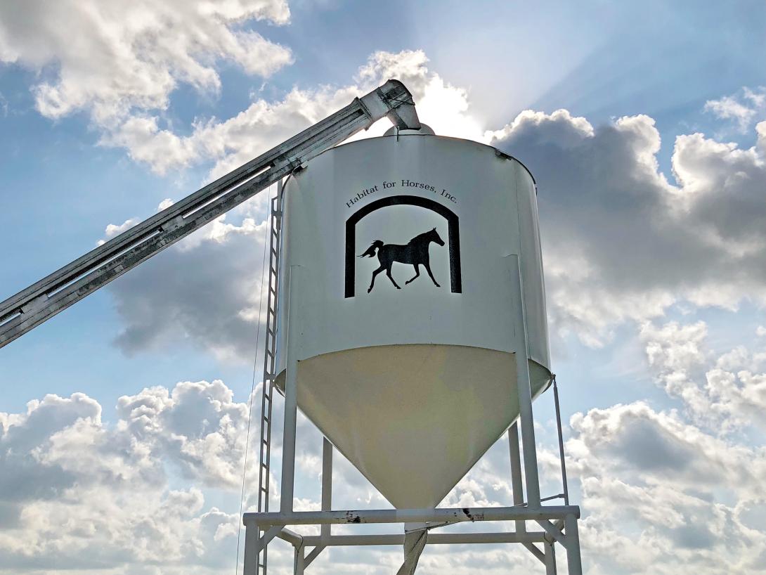 Photo of the Habitat for Horses Silo